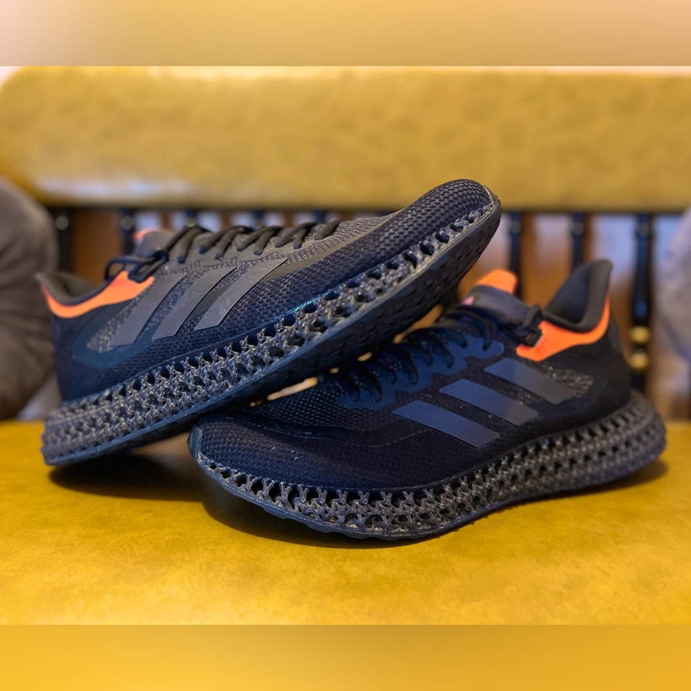 adidas 4DFWD 2 Black and Orange Athletic Shoes - Picture 5 of 11